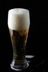 Glass full with beer