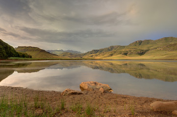 GIANT'S CUP WILDERNESS RESERVE. View looking north, southern Drakensberg, Kwazulu NJatal, South Africa 