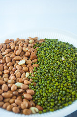 Natural background made from different kinds of nuts.