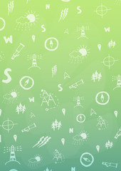 Geography subject. Back to School background. Education banner.