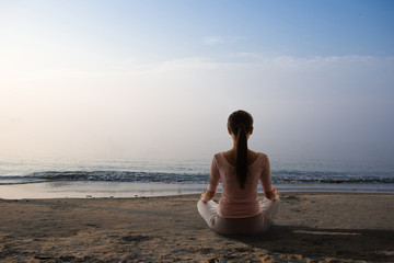Fototapeta premium Meditation on the beach