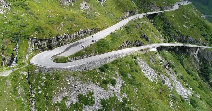 Aufstieg am Furkapass, Switzerland