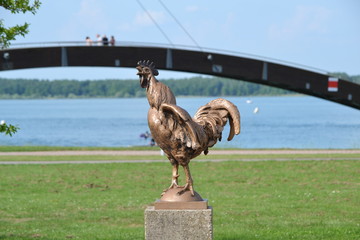 Coq statue DER
