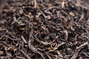pu-erh tea leaves