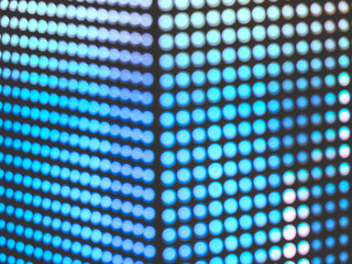 Naklejka premium Photo technique image/ Abstract Pink color blur de focused of RGB led screen background, Digital art concept 