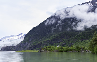 Mendenhall Glacier and Nugget Falls