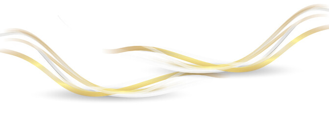 Welle Wellen Hintergrund Band Banner Gelb 