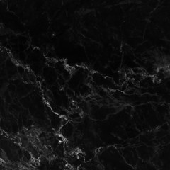 Black marble natural pattern for background, abstract black and white