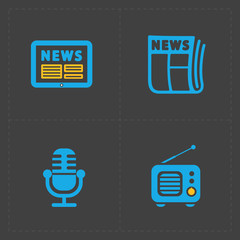 Vector Media Icons set