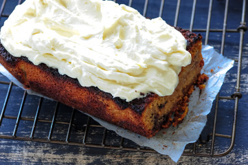 fresh baked Homemade parsnip cake