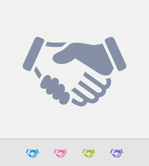 Handshake - Granite Icons. A professional, pixel-perfect icon designed on a 32x32 pixel grid and redesigned on a 16x16 pixel grid for very small sizes