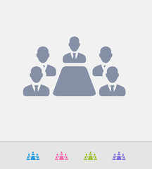 Board Meeting - Granite Icons. A professional, pixel-perfect icon designed on a 32x32 pixel grid and redesigned on a 16x16 pixel grid for very small sizes