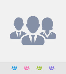 Business Avatars 1 - Granite Icons. A professional, pixel-perfect icon designed on a 32x32 pixel grid and redesigned on a 16x16 pixel grid for very small sizes