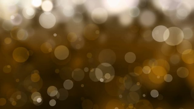 Abstract brown defocused blur bokeh light background - seamless looping, 4K, Christmas background