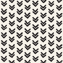 Seamless pattern with hand drawn lines. Abstract background with freehand brush strokes. Black and white texture. Ornament for wrapping paper.