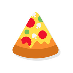 Pizza icon vector illustration