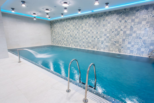 Big swimming pool in wellness section 