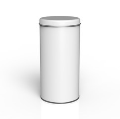 Tall metal tin mockup