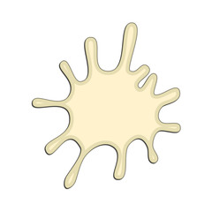 White chocolate splash