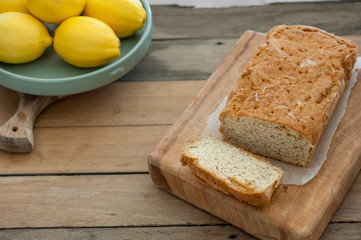 Homemade cake with lemon - 167888291