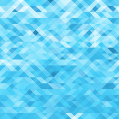 Vector abstract geometric background. Blue mosaic template background