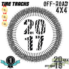 Banner for competitions in dirt, of road, stunts. Icons for on line games. Vector illustration EPS10.