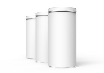 Tall metal tin mockup