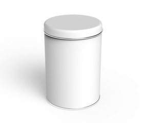 Metal tin mockup