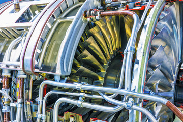 Aviation turbojet engine equipment