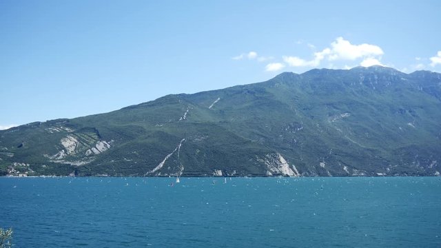 Lake Garda with many sailboats_2