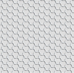 Gray 3d Seamless Web Hexagon Pattern.