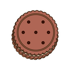 Sweet cookie dessert
