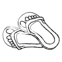 flip flops isolated icon vector illustration design