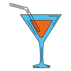 cocktail cup isolated icon vector illustration design