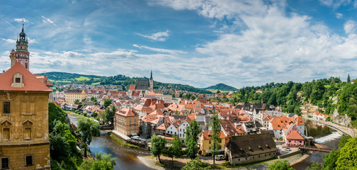 Cesky Krumlov, panorama