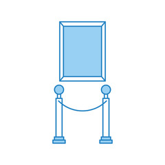 Museum tape isolated icon vector illustration design