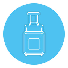 suitcase travel isolated icon vector illustration design