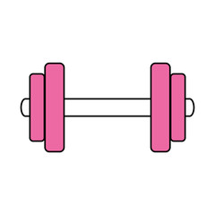 Flat line with hint of color over white background vector illustration