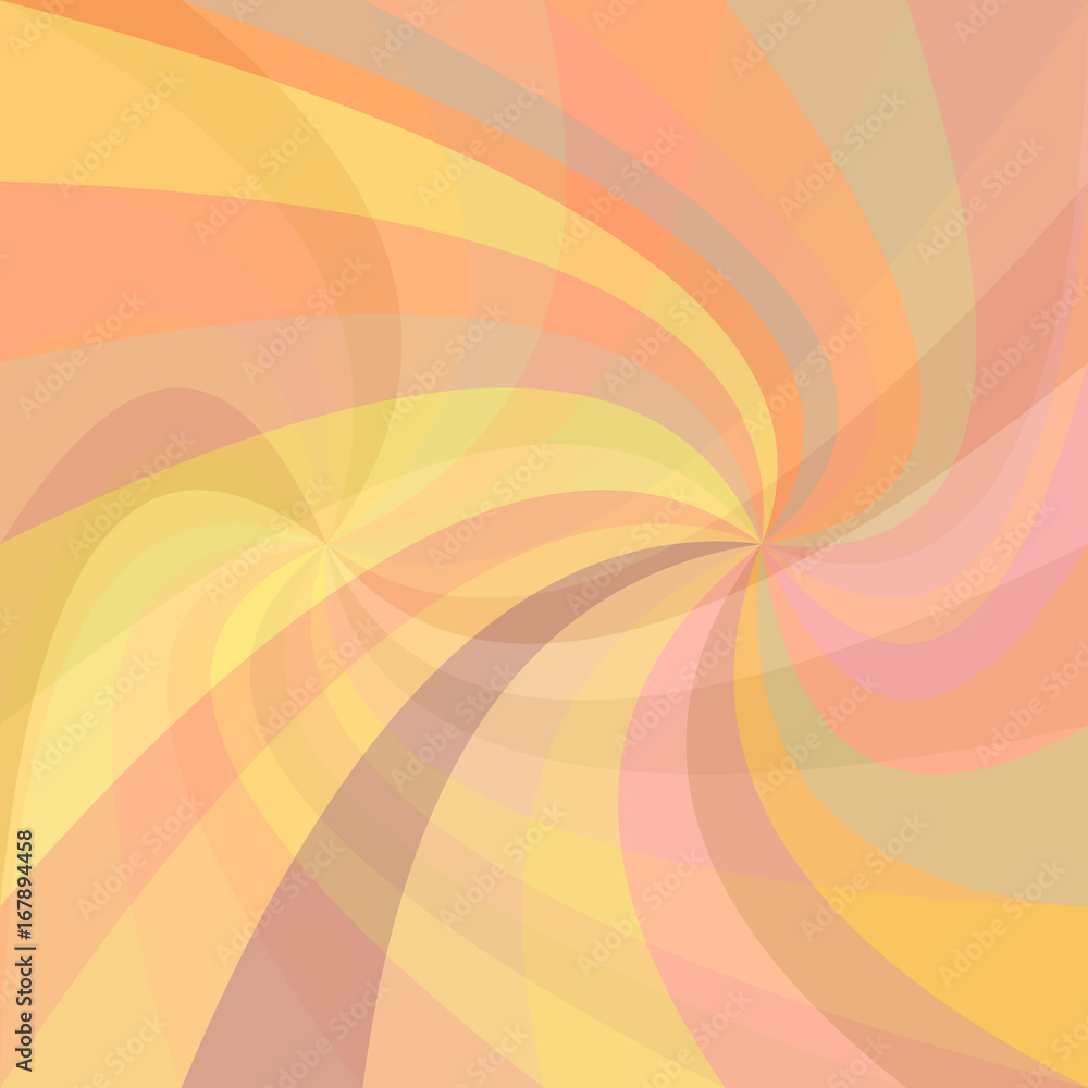 Poster geometrical double spiral background - vector graphic from twisted rays