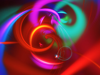 Abstract fractal background 3D rendering