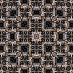 3d illustration - abstrakt fraktal technisch muster