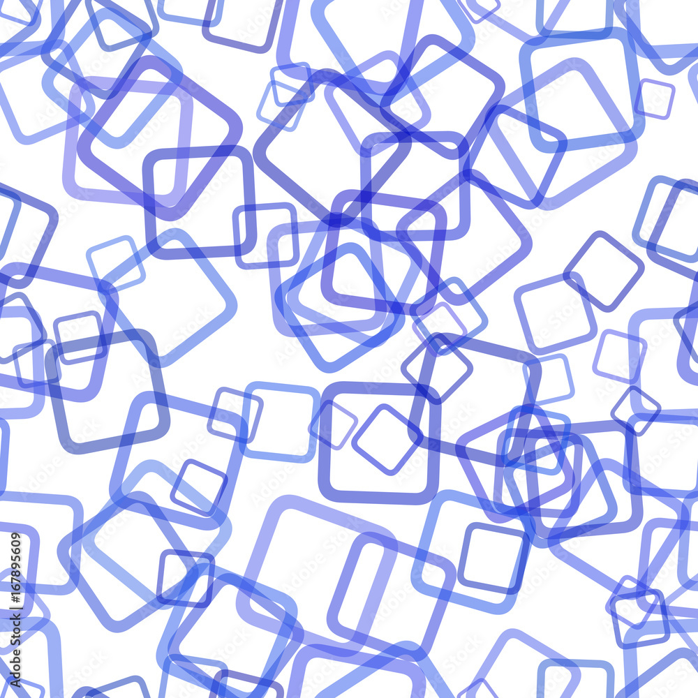 Poster seamless abstract geometric square pattern background - vector illustration from rotated squares wit