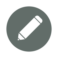 Pencil round icon