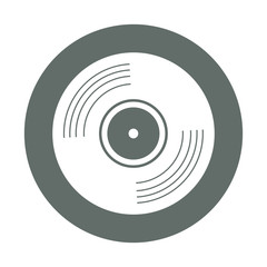 Vinyl round icon
