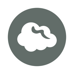 Cloud computing round icon