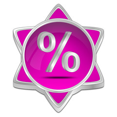 Discount button - 3D illustration