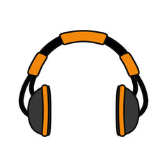 Music headphones symbol