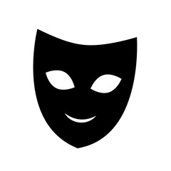 theater mask isolated icon vector illustration design