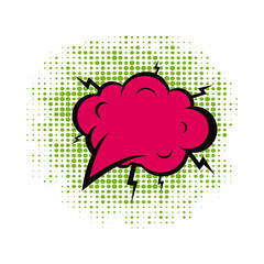 Comics Template. Vector Retro Comic Book Speech Bubbles Illustration. Mock-up of Comic Book Page with place for Text, Speech Bubbls, Symbols, Sound Effects, Colored Halftone Background and Superhero