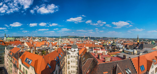 Panoramic view on Brno, Czech Republic - obrazy, fototapety, plakaty